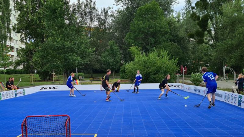 Rapid holt Platz 3 beim Streetfloorball-Debüt in Potsdam