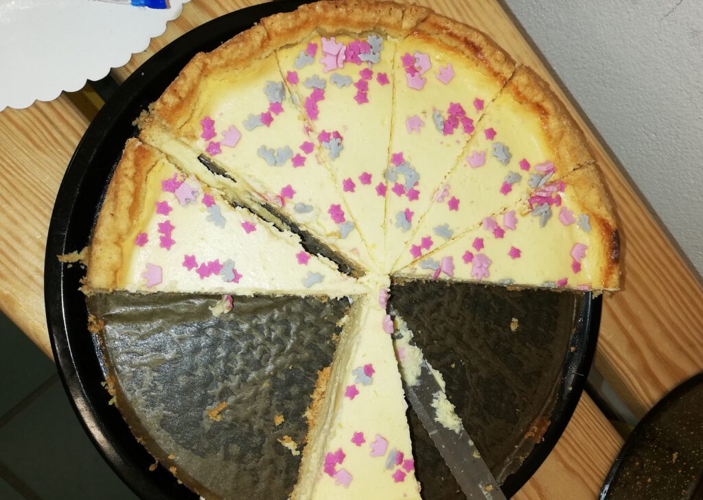 Käsekuchen nach dem Test gegen Potsdam