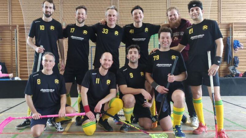 Ü30-Floorball auf hohem Niveau gegen Turtles Berlin, Sieg gegen Rangsdorf